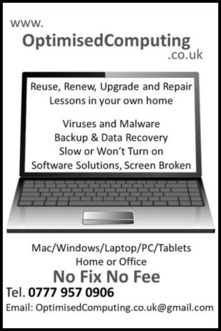 Optimised Computing advert from The Flag