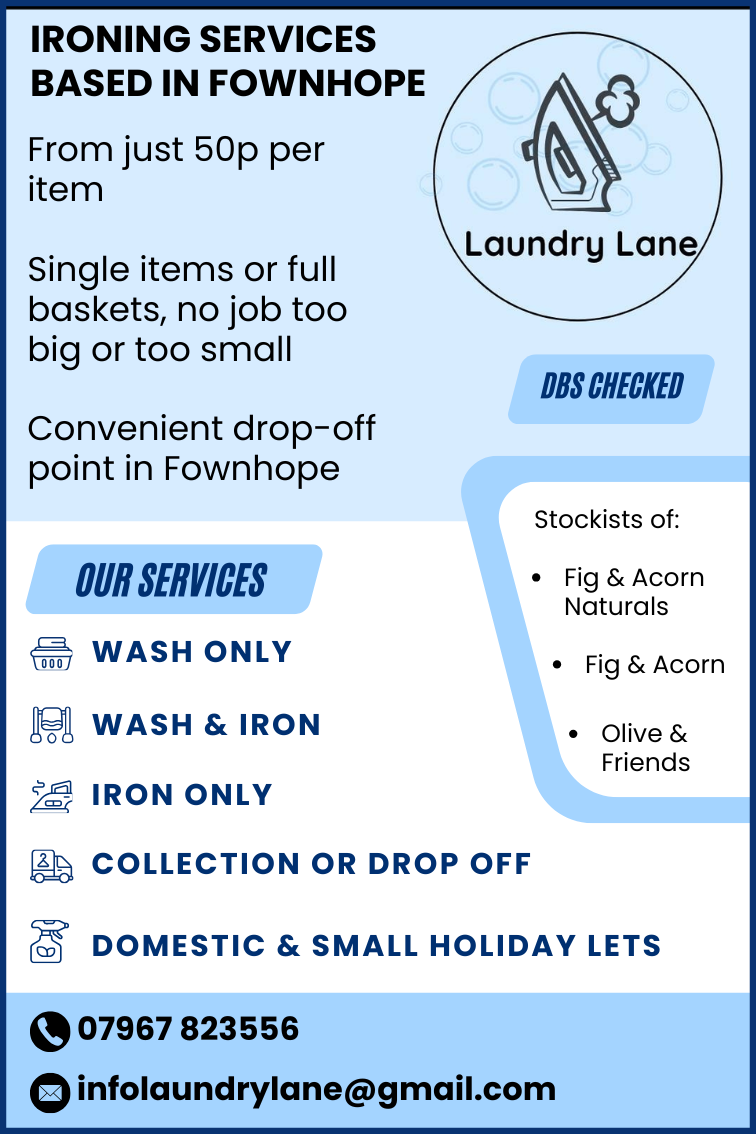 Laundry Lane Flag Advert