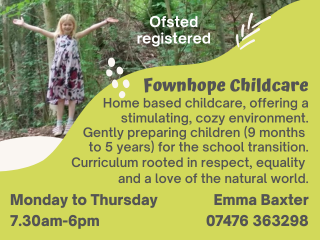 Fownhope Childcare advert for The Flag